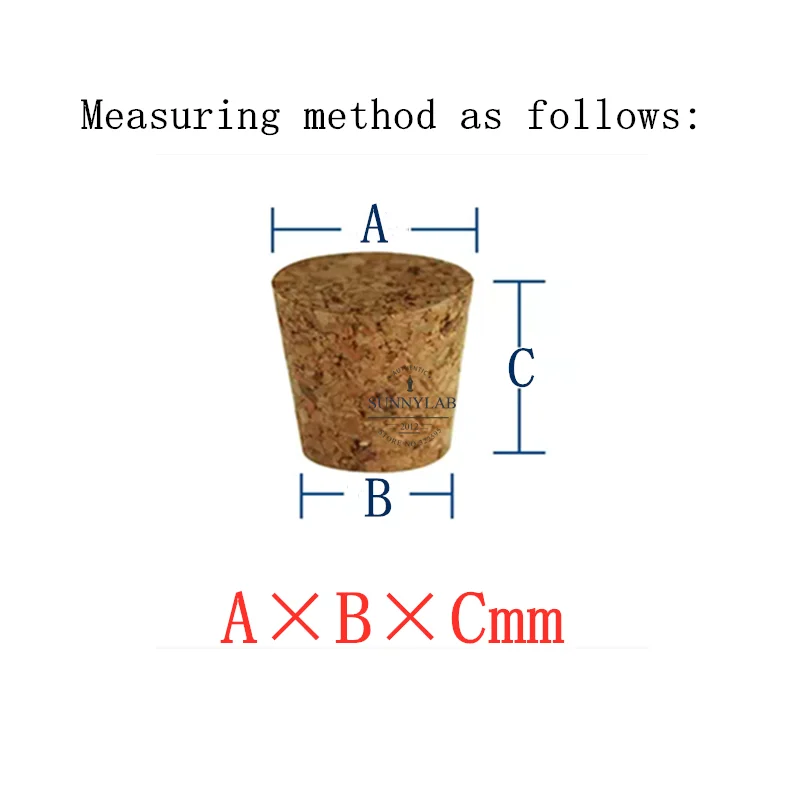10pcs or 100pcs Top DIA 7.5mm to 30mm Wooden Cork Lab Test Tube Stopper Kettle Pudding Bottle Cork Cap Burette Tube Wood Plug