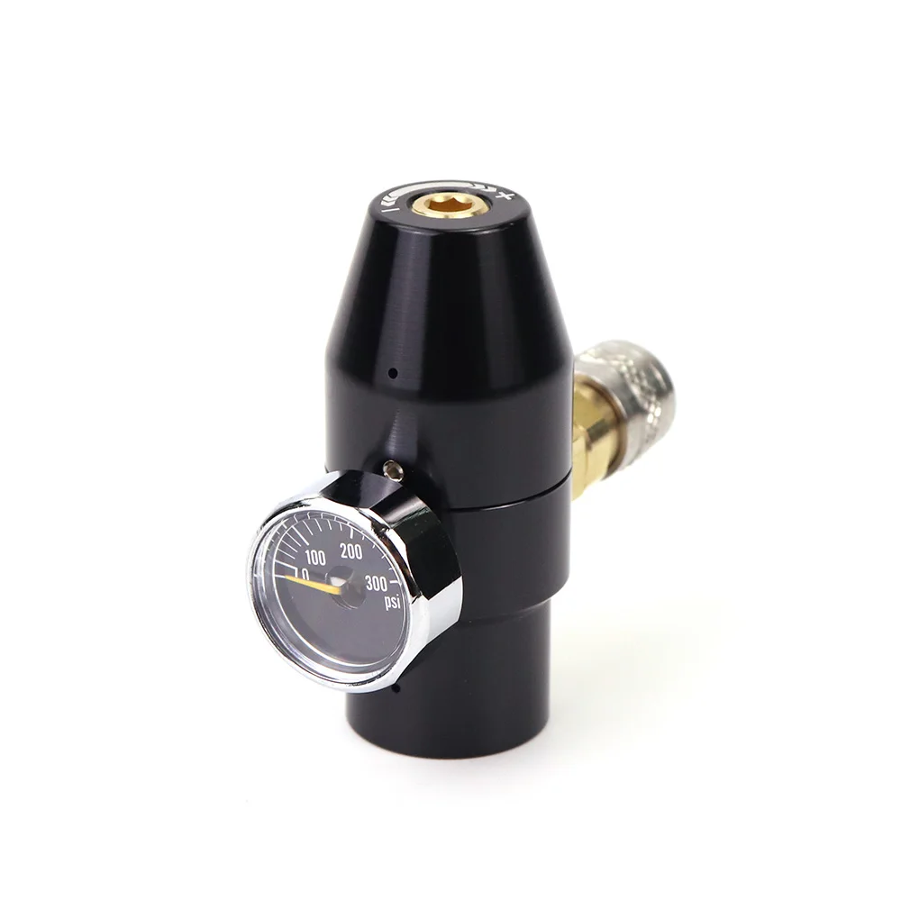 HPA Low Pressure Regulator Micro CO2 Regulator Remote Line Output Pressure 0-150psi With US Foster Coupler 300PSI Gauge