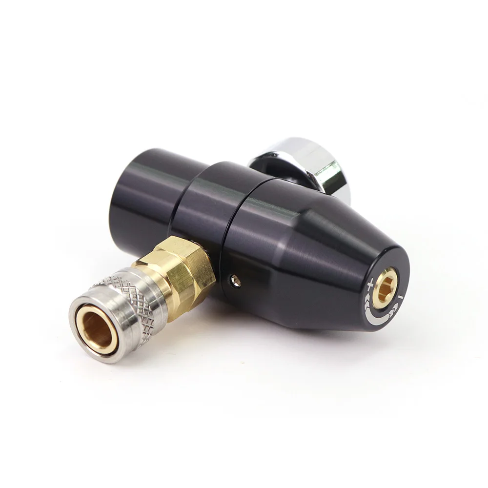 HPA Low Pressure Regulator Micro CO2 Regulator Remote Line Output Pressure 0-150psi With US Foster Coupler 300PSI Gauge