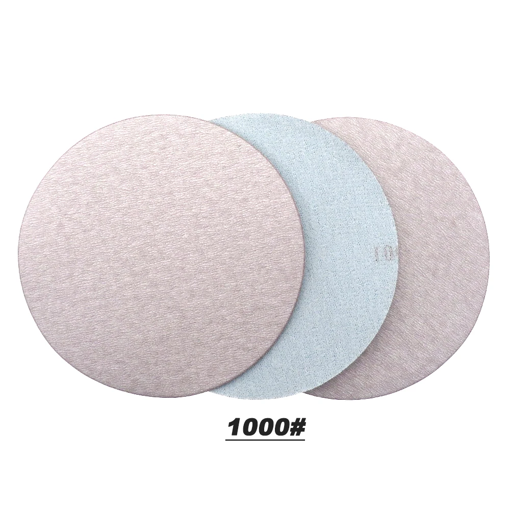 25 PCS 6 Inch 150MM Flocking Sandpaper Wet Dry Hook and Loop Sanding Disc 1000 /2000 /3000/4000 5000 Grits for Sanding Polishing