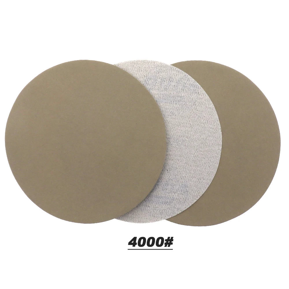 25 PCS 6 Inch 150MM Flocking Sandpaper Wet Dry Hook and Loop Sanding Disc 1000 /2000 /3000/4000 5000 Grits for Sanding Polishing