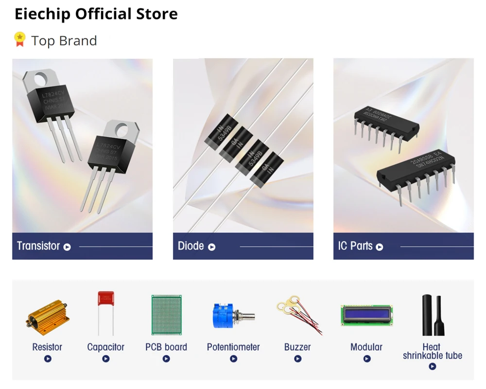 1/4W 1% metal film resistance Car Airbag repair resistor 2ohm 2.2ohm 2.4ohm 2.7ohm 3ohm 3.3ohm 6 types of Electronics  kit