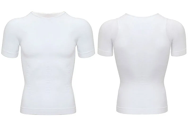 Mens Slimming Body Shaper Vest Shirt Abs Abdomen Slim Gym Workout Tummy Control Compression Tank Top Sleeveless Shapewear