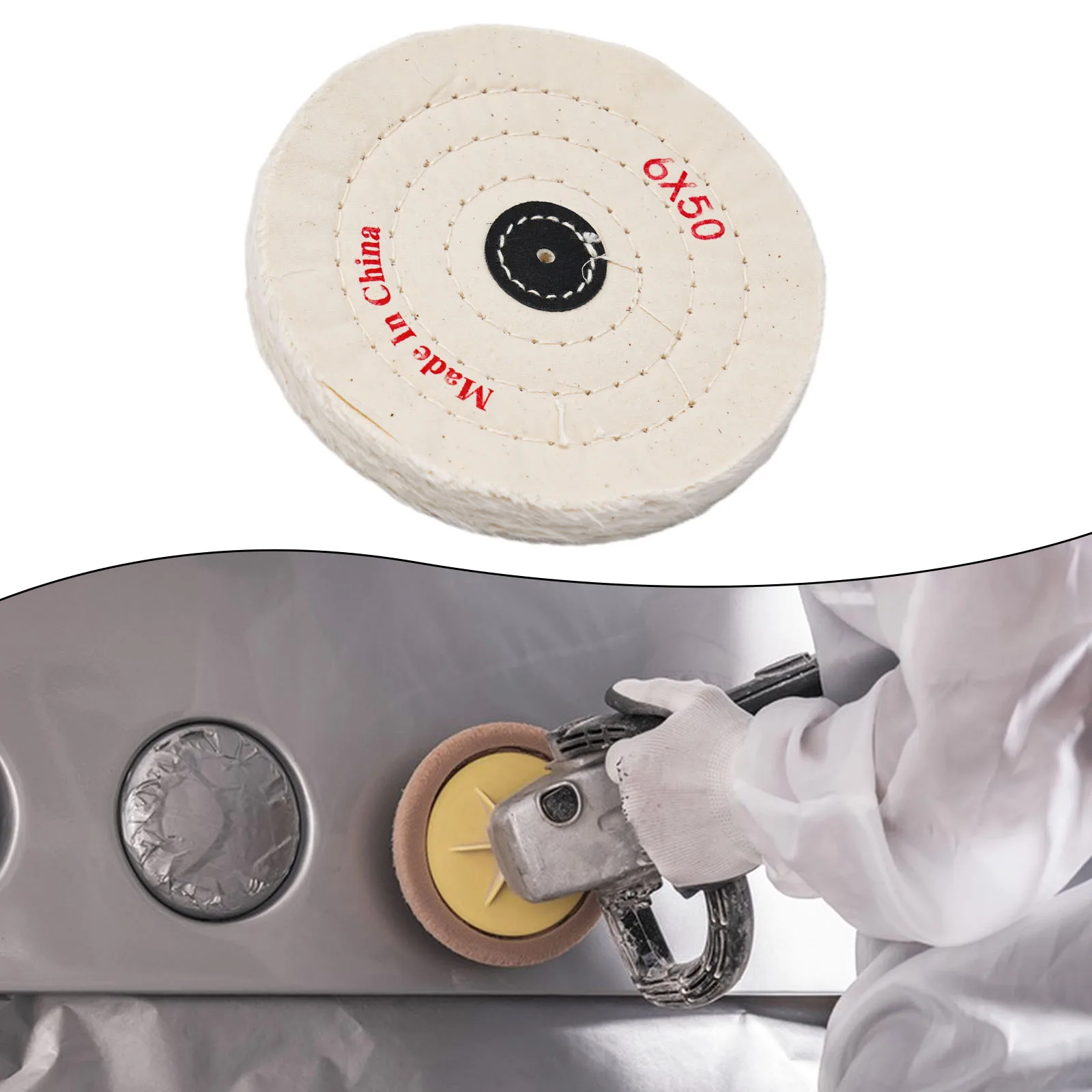 50-200mm Cloth Buffing Polishing Wheel Cotton Lint Cloth Arbor Buffer Grinder Pad 150 Gold Silver Jewelry Mirror Polishing Wheel