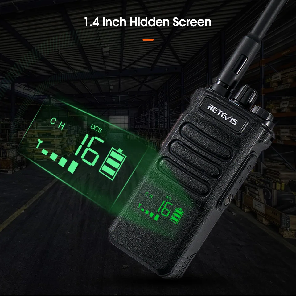 Retevis RT86 Walkie Talkie Professional Two Way Radio Long Range Type-C Communication Radio for Outdoor Business Farm