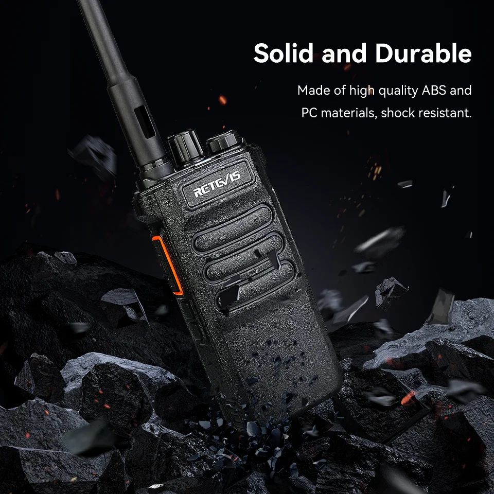 Retevis RT86 Walkie Talkie Professional Two Way Radio Long Range Type-C Communication Radio for Outdoor Business Farm