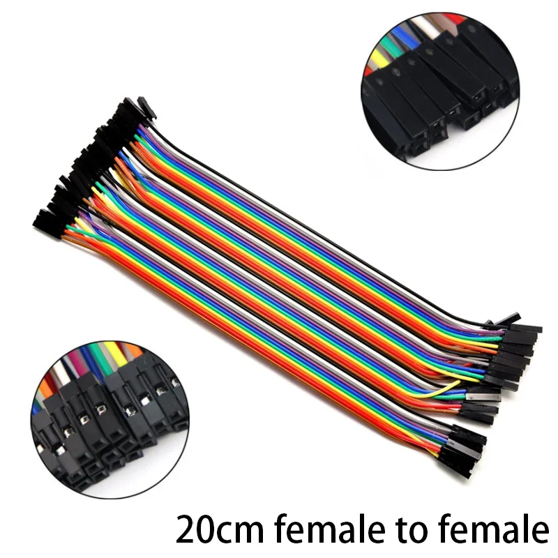 Jumper Wire 40PCS DuPont Line DuPont Cable Connection male to male+female to female and male to female for Arduino DIY KIT