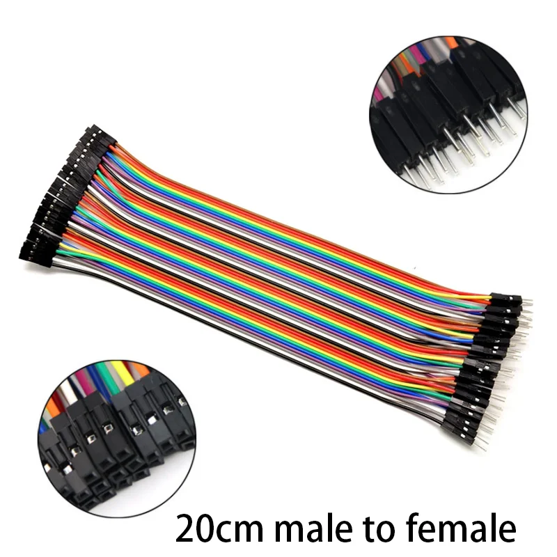 Jumper Wire 40PCS DuPont Line DuPont Cable Connection male to male+female to female and male to female for Arduino DIY KIT