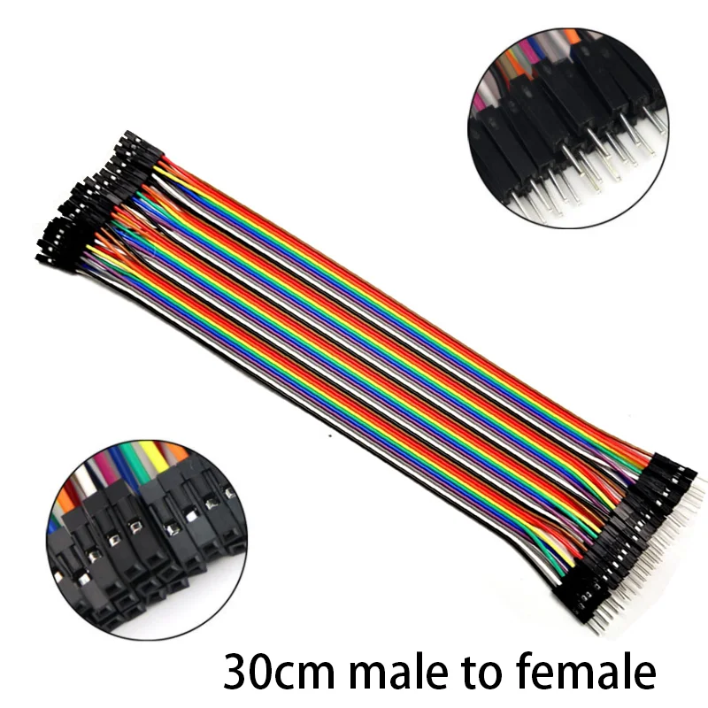 Jumper Wire 40PCS DuPont Line DuPont Cable Connection male to male+female to female and male to female for Arduino DIY KIT