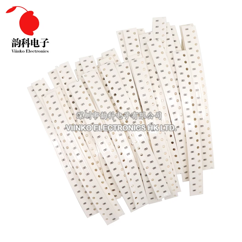 320PCS 720PCS 0603 0805 1206 SMD Capacitor Assorted Kit 16/36/50Values 1PF - 10UF Capacitance Set 100NF 0.1UF 1UF 2.2UF 4.7UF
