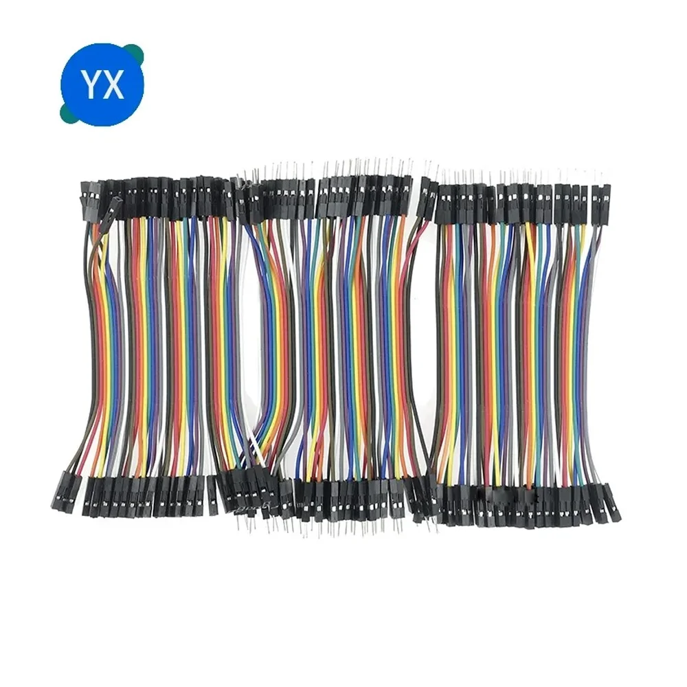 40-120PCS Jumper Wire DuPont Line DuPont Cable Connection male to male+female to female and male to female for Arduino DIY KIT