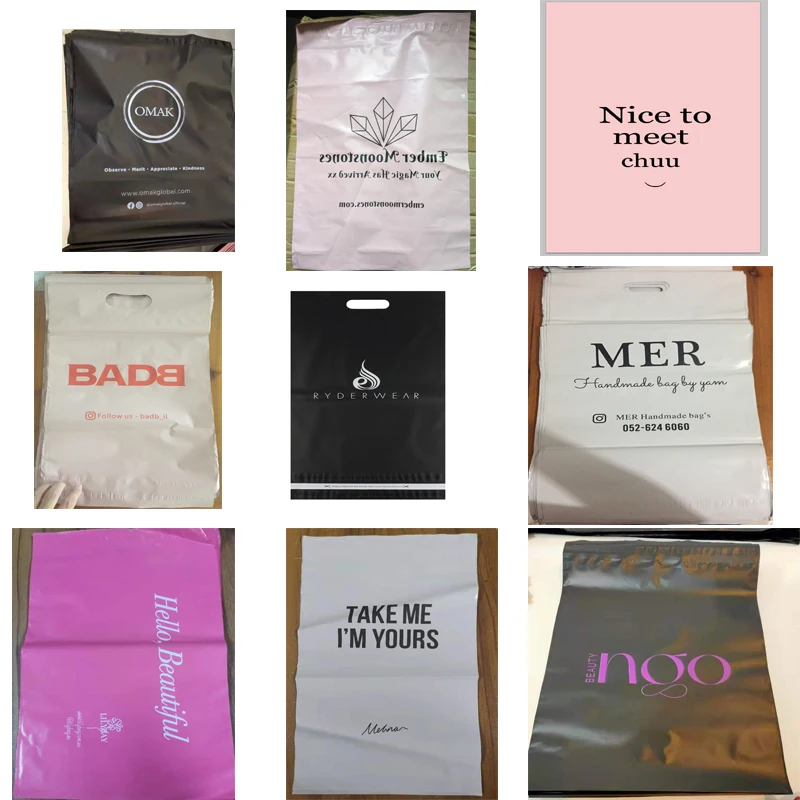 50Pcs Pink Courier Mailer Bags Packaging Poly Package Plastic Self-Adhesive Mailing Express Bag Envelope Postal Pouch Mailing