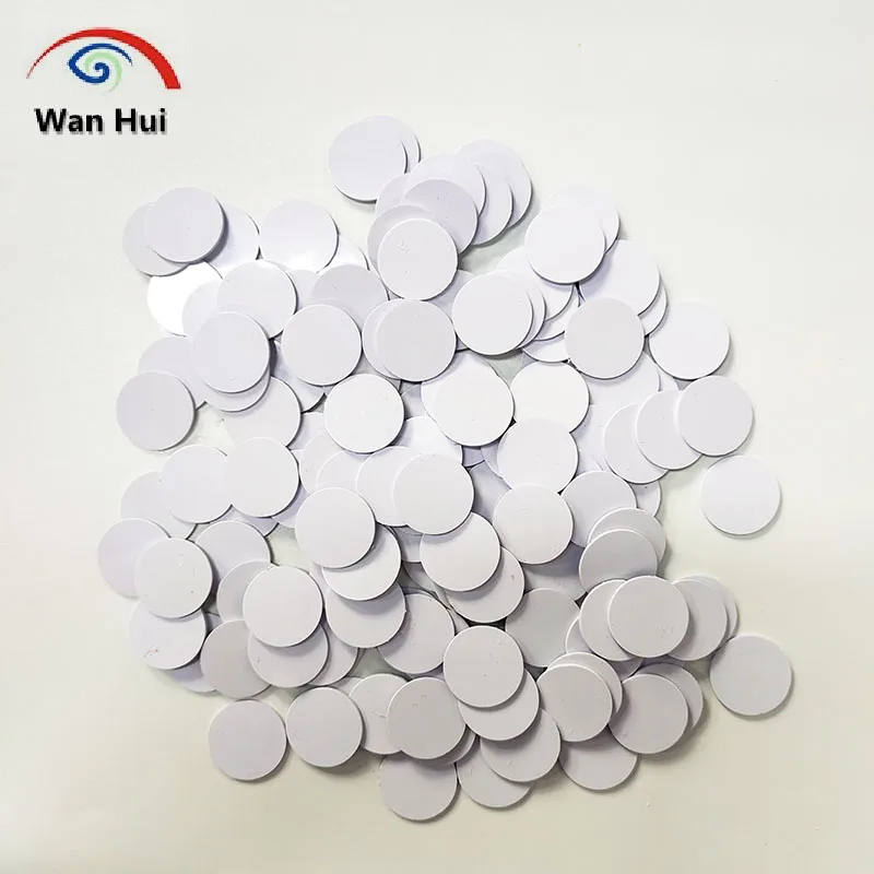 10Pcs T5577 EM4305 Rewtitable 125KHz RFID TagNFC Card Round Coin Card Chip Contactless ID Element Tags Sticker Label 20mm 25mm