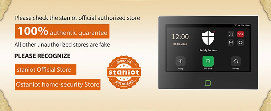 Staniot 4G Home Security Alarm System WiFi Wireless Burglar 30 Kit Tuya Smart Life App Control Support Anti-fingerprint