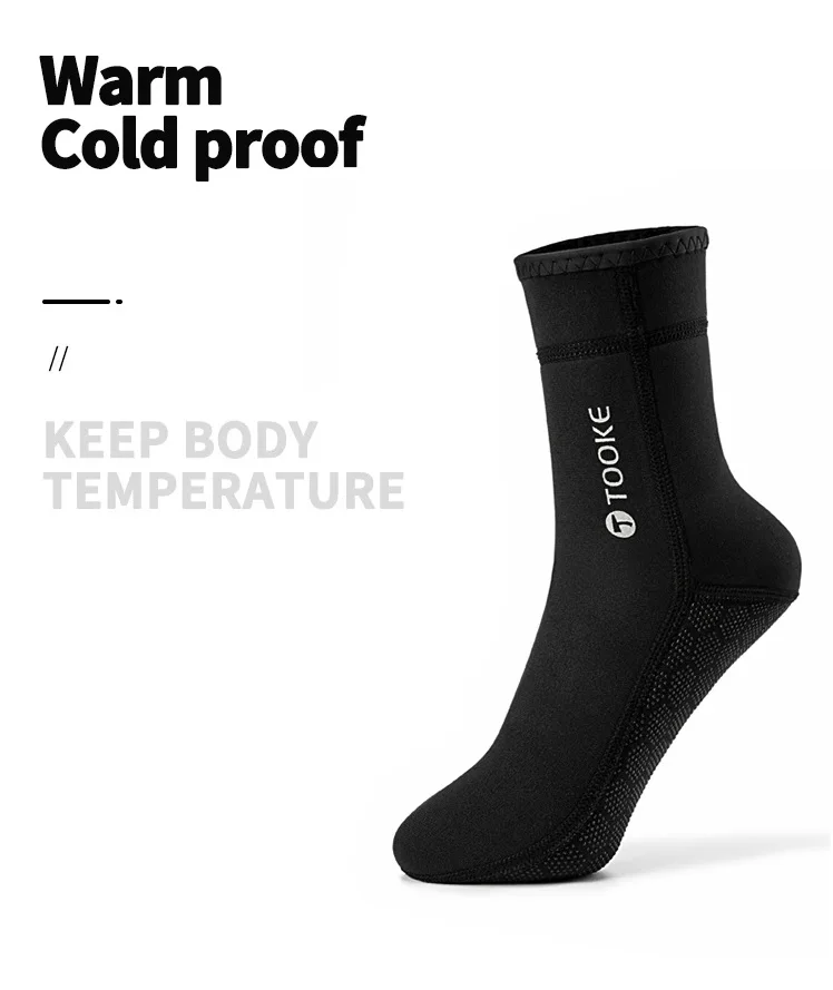 2mm Neoprene Diving Socks Sock Water Boots Non-slip Beach Boots Wetsuit Shoes Warming Snorkeling Diving Surfing Socks For Adult