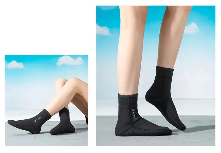 2mm Neoprene Diving Socks Sock Water Boots Non-slip Beach Boots Wetsuit Shoes Warming Snorkeling Diving Surfing Socks For Adult