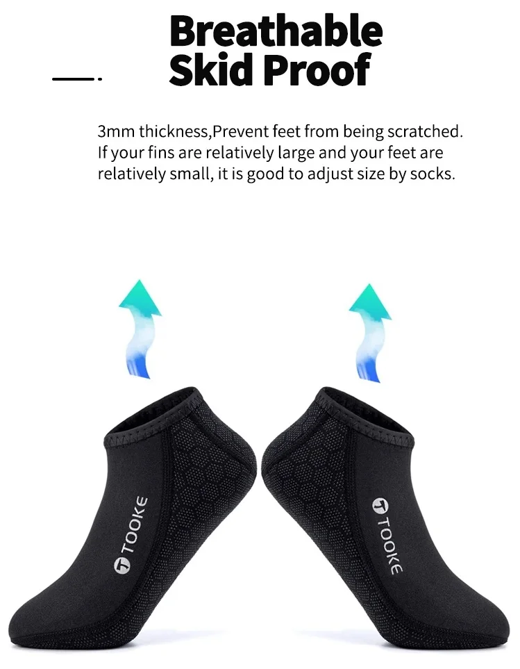 2mm Neoprene Diving Socks Sock Water Boots Non-slip Beach Boots Wetsuit Shoes Warming Snorkeling Diving Surfing Socks For Adult