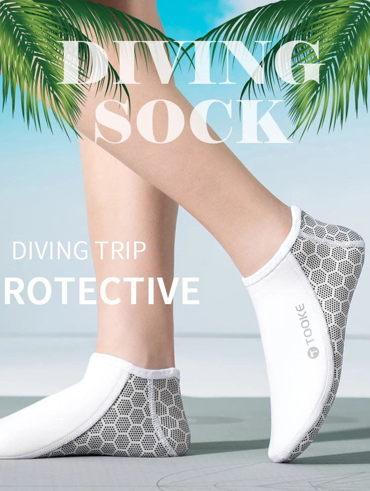 2mm Neoprene Diving Socks Sock Water Boots Non-slip Beach Boots Wetsuit Shoes Warming Snorkeling Diving Surfing Socks For Adult