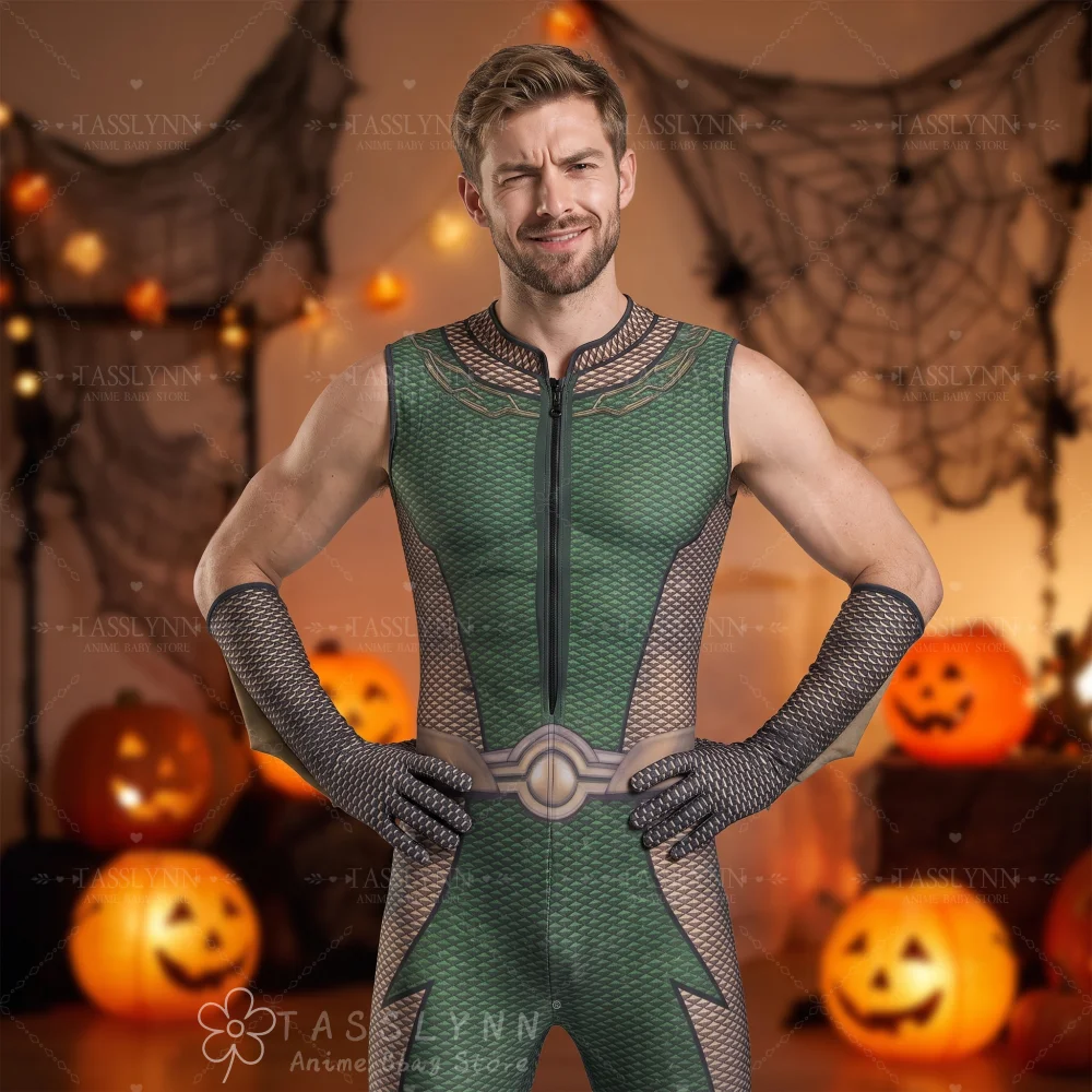 Boys Homelander A-Train The Deep The Seven Starlight Cosplay Costumes Adults Spandex Zentai Suit Bodysuit Costumes