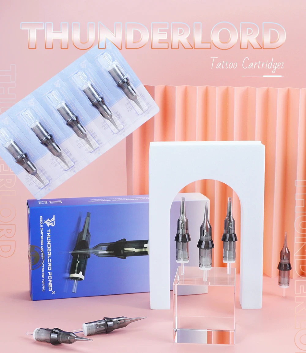 20pcs/Box Tattoo Needles Revolution Cartridge Curved Magnum Shader 0.16/0.18/0.3/0.35mm Tattoo Cartridges for Permanent Makeup