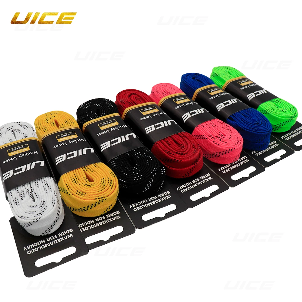 UICE Ice Hockey Skate Laces 84-120in Hockey Accessories Dual Layer Braid Hockey Shoelaces Ice Hockey Equipment