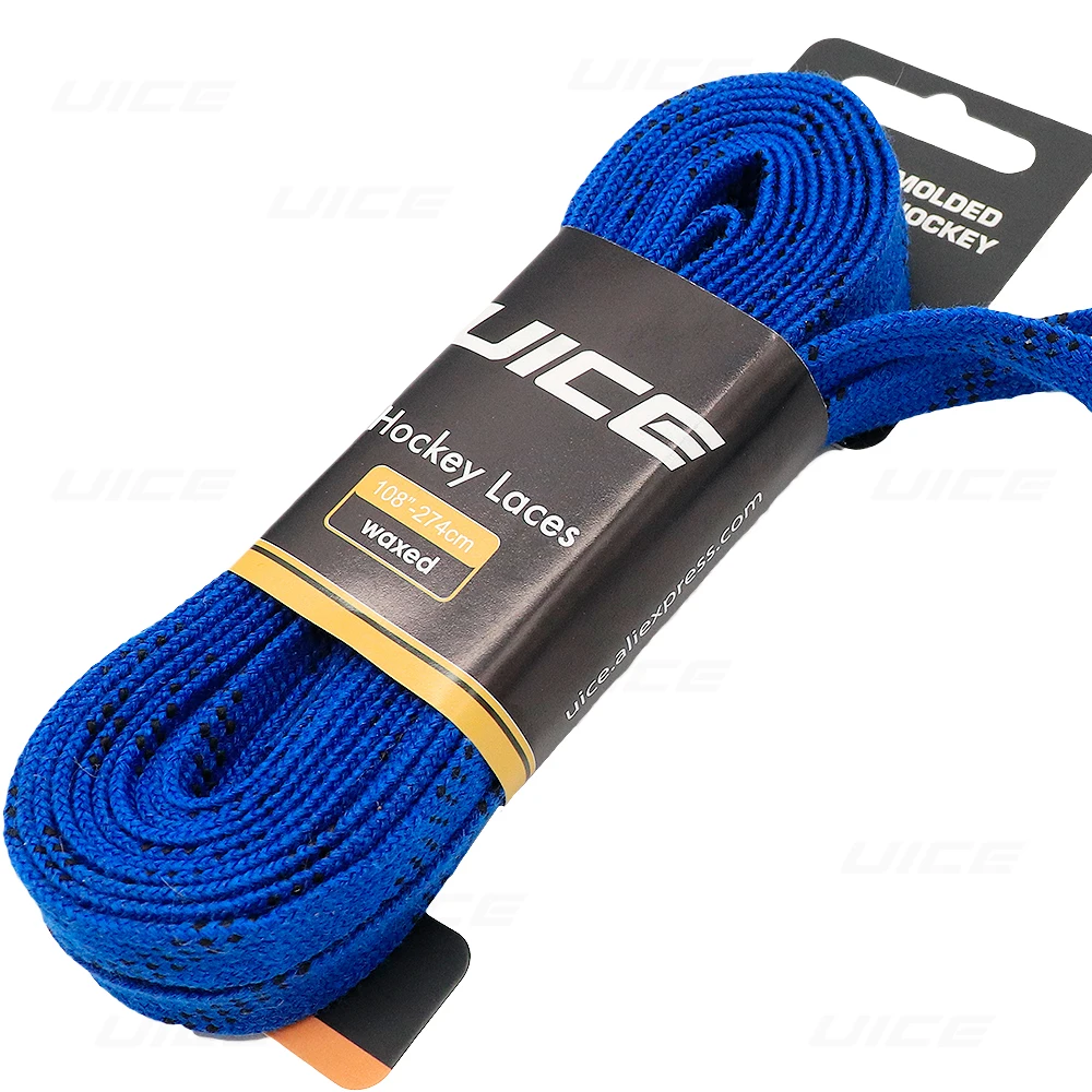 UICE Ice Hockey Skate Laces 84-120in Hockey Accessories Dual Layer Braid Hockey Shoelaces Ice Hockey Equipment