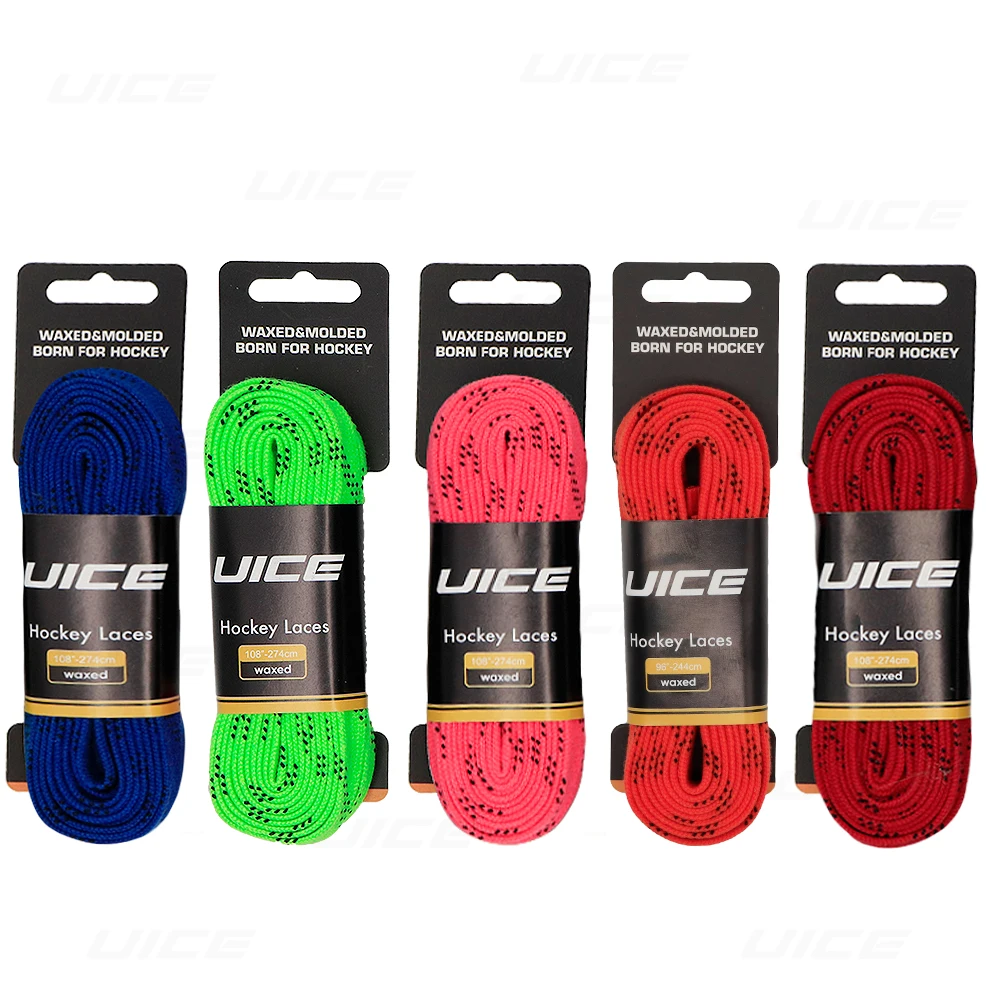 UICE Ice Hockey Skate Laces 84-120in Hockey Accessories Dual Layer Braid Hockey Shoelaces Ice Hockey Equipment