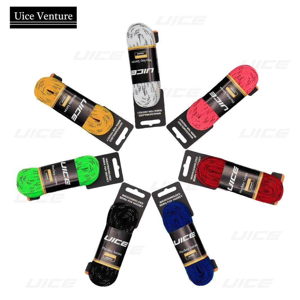 UICE Ice Hockey Skate Laces 84-120in Hockey Accessories Dual Layer Braid Hockey Shoelaces Ice Hockey Equipment