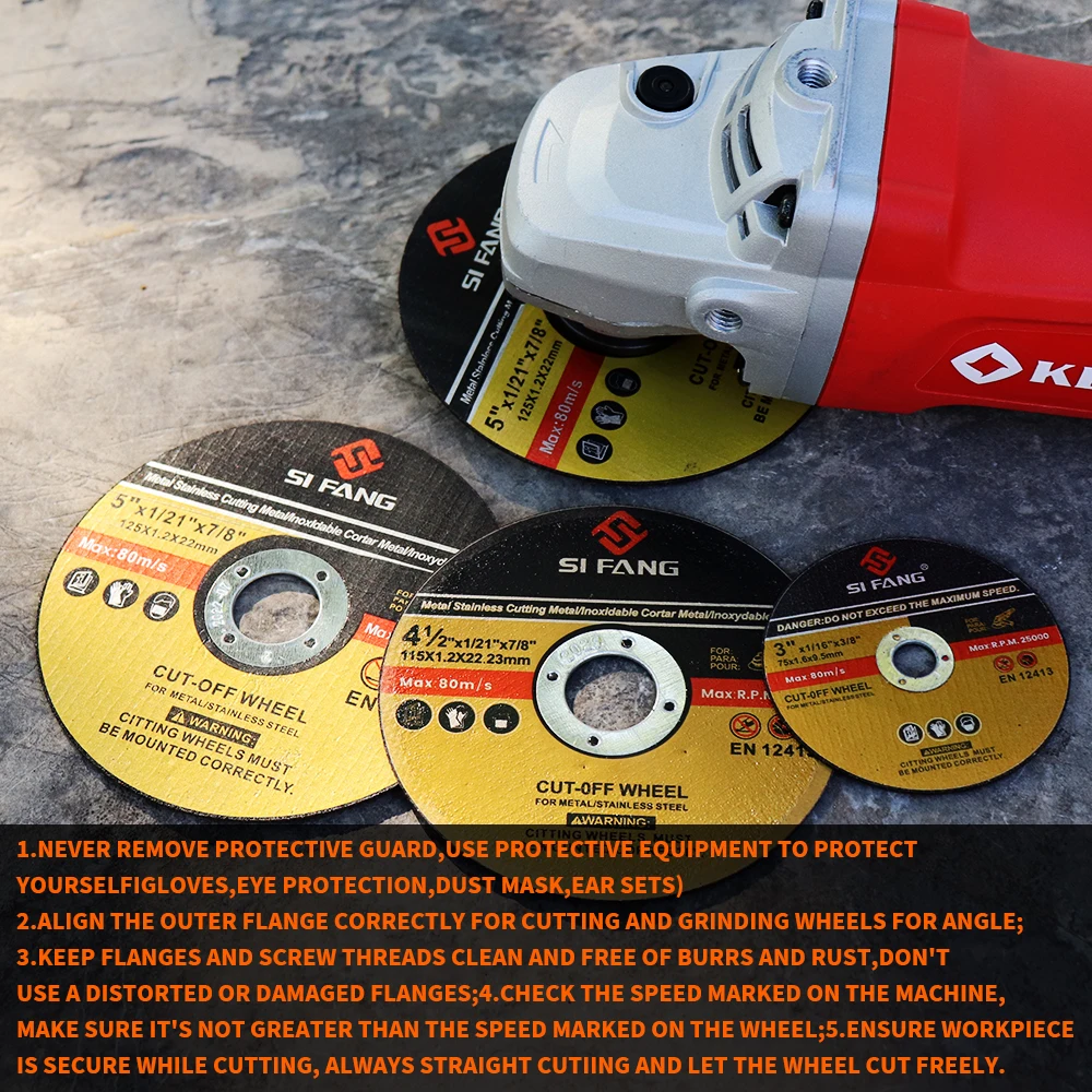3/4.5/5 Inch Metal Cut Off Wheel Cutting Disc for Angle Grinder Resin Disc 125mm Slice Grinding Blade Cutter for Iron