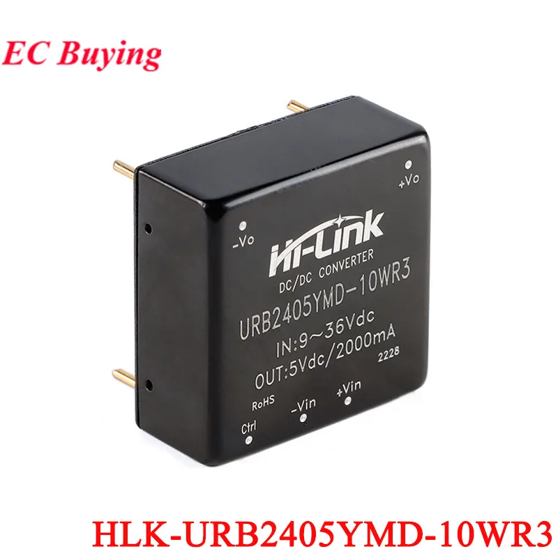 DC-DC 20W/10W/5W Isolated Regulated Power Supply Module 48V/24V/12V to 3.3V/5V/9V/12V/15V/24V URB4812YMD VRB1205YMD URB2412YMD