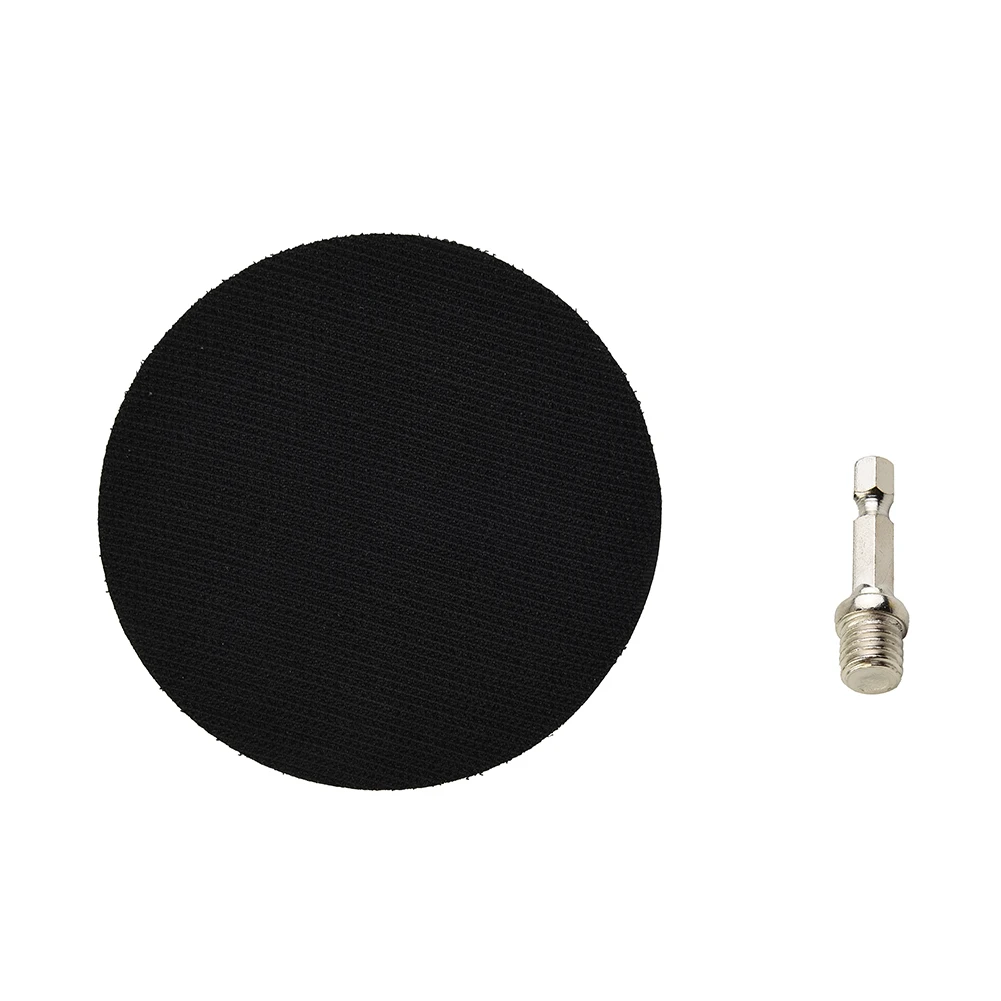 Sanding Pad With M10/M14 Drill Adapter 3/4/5/6/7in For Buffing Cleaning Metal Glass Ceramic Grinders Polishing Power Tool Part