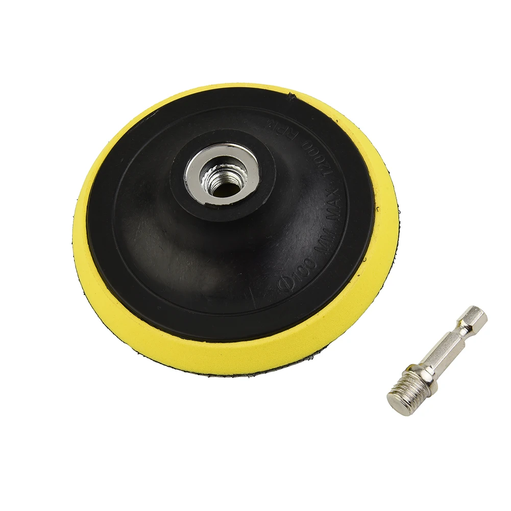 Sanding Pad With M10/M14 Drill Adapter 3/4/5/6/7in For Buffing Cleaning Metal Glass Ceramic Grinders Polishing Power Tool Part