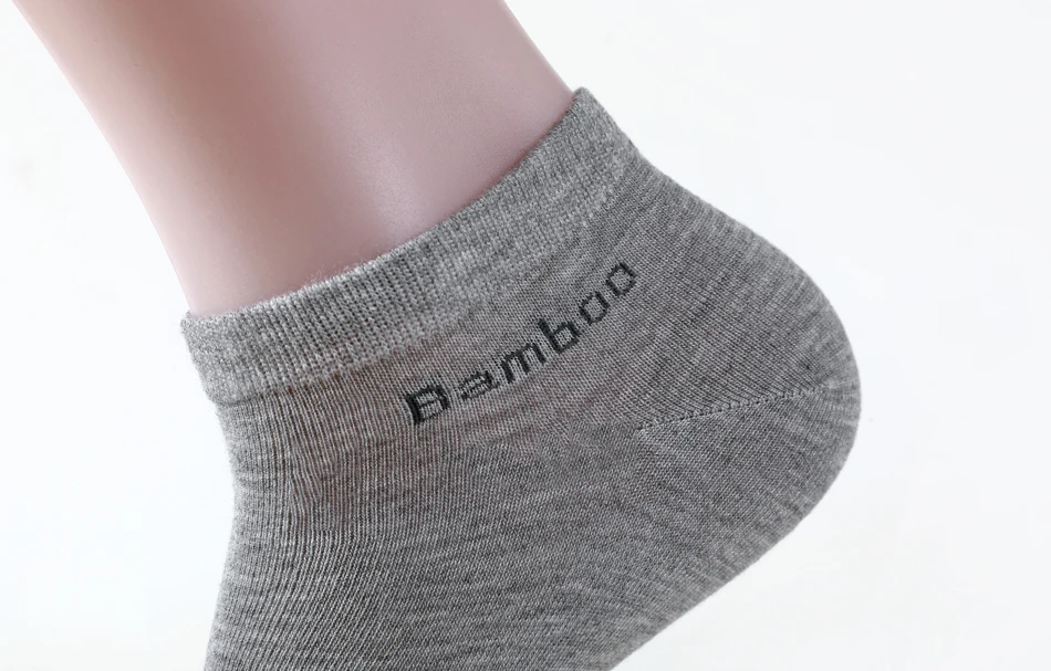 10 Pairs / Pack Men's Bamboo Fiber Socks Short High Quality New Casual Breatheable Anti-Bacterial Man Ankle Socks Men