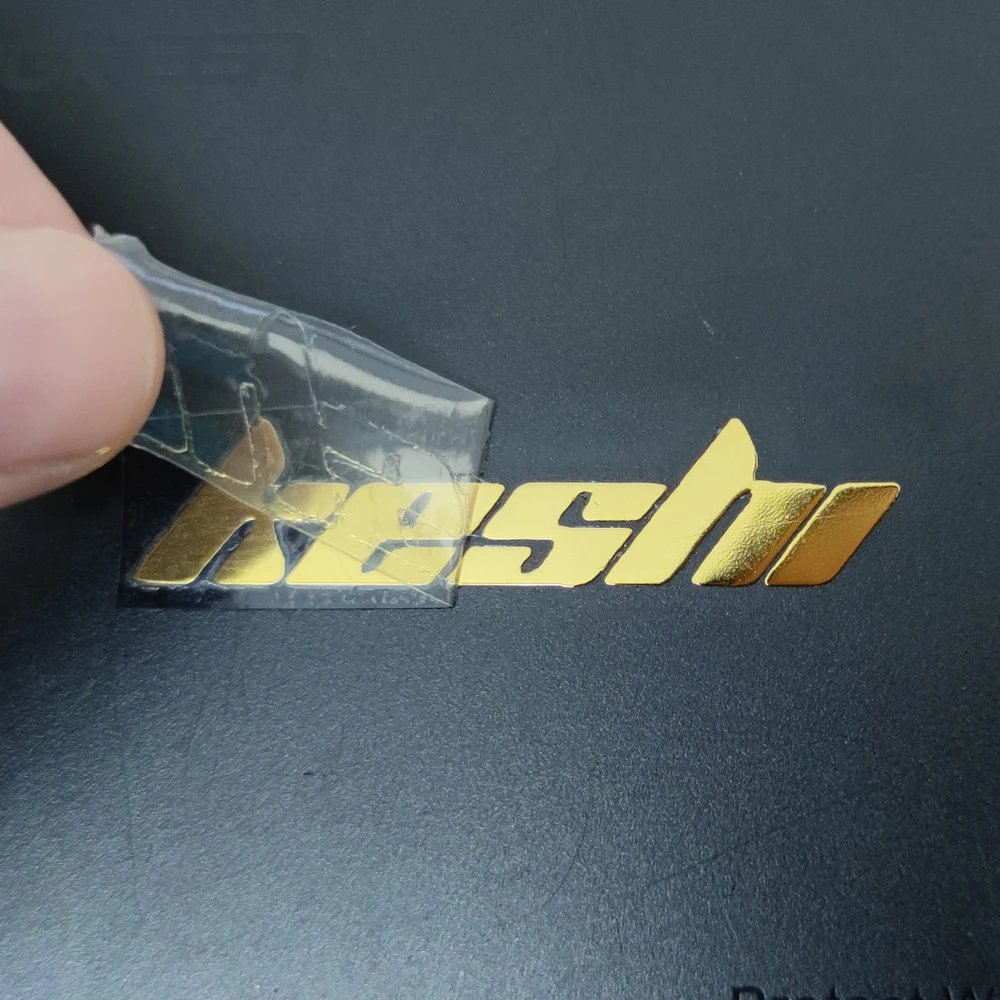 10PCS Custom Text Name Metal 3D Transfer Sticker Logo Multiple Gold and Silver Colors for Easy Tearing