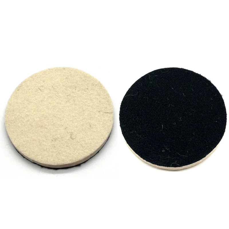 4PCS/Set Wool Felt Polishing Pad Polish Wheel Backing Pad Drill Adapter Kit Mirror Polish Glass Stainless Steel Polish