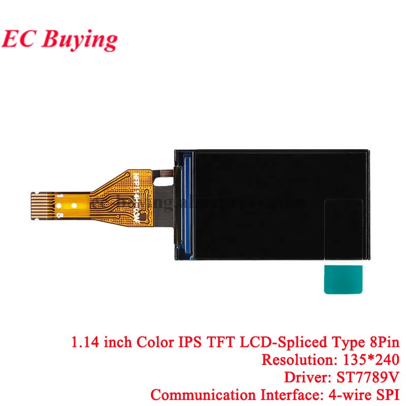 0.96" 0.96 1.14 1.3 1.44 1.8 Inch HD IPS TFT Display LCD Screen 1.29" OLED 128*128 135*240 80*160 ST7735 ST7789 CH1115 ST7735