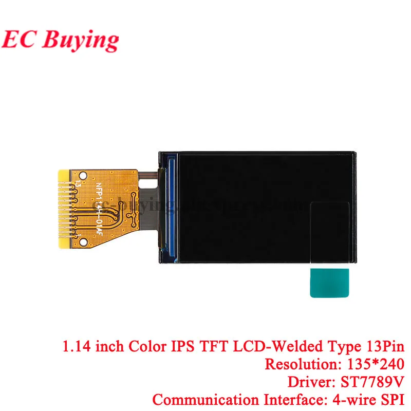 0.96" 0.96 1.14 1.3 1.44 1.8 Inch HD IPS TFT Display LCD Screen 1.29" OLED 128*128 135*240 80*160 ST7735 ST7789 CH1115 ST7735