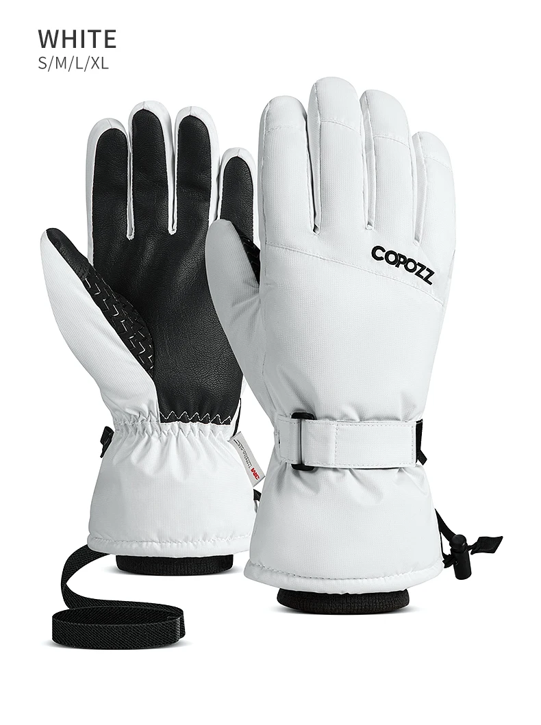 Copozz Men Women Winter Ski Gloves Waterproof Ultralight Snowboard Gloves Motorcycle Riding Snow Keep Warm Windproof Gloves