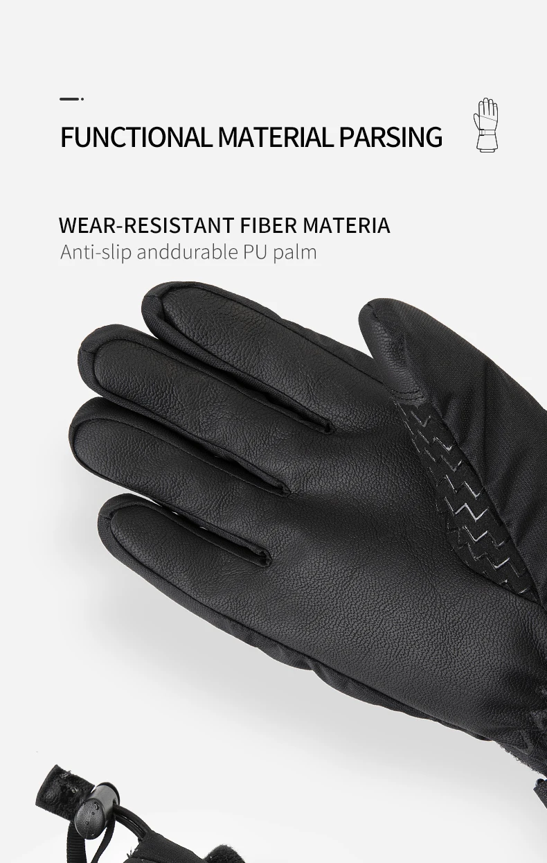 Copozz Men Women Winter Ski Gloves Waterproof Ultralight Snowboard Gloves Motorcycle Riding Snow Keep Warm Windproof Gloves