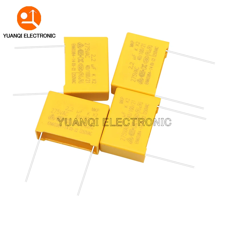 10PCS 275VAC Polypropylene Film X2 Series Capacitor 0.01UF - 2.2UF New 10nF 100nF 150nF 220nF 470nF 680nF 1uF 2.2uF 4.7uF