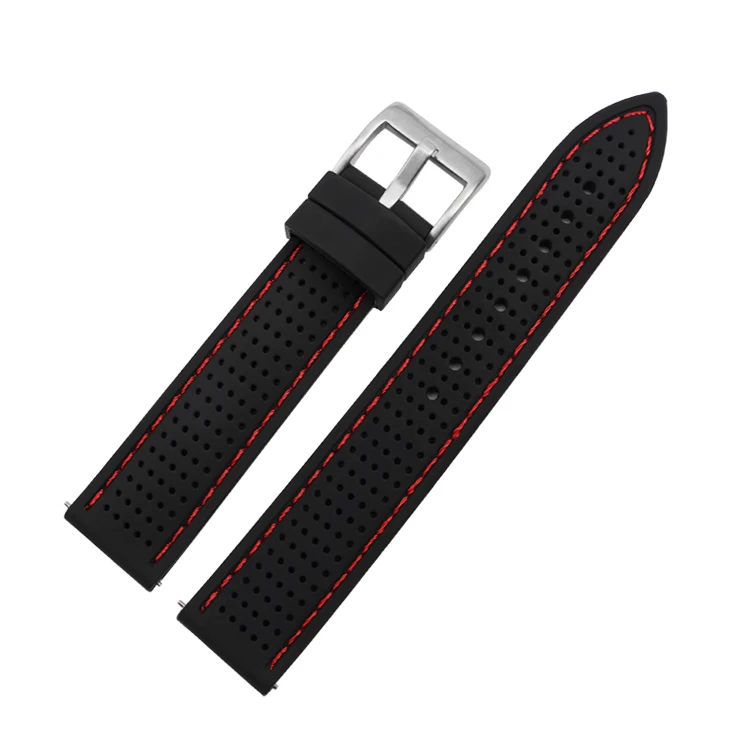 18mm 20mm 22mm 24mm Silicone Sport Strap Waterproof Rubber Men Replacement Band for Samsung S3 Huawei Watch GT2 46mm Amazfit GTR