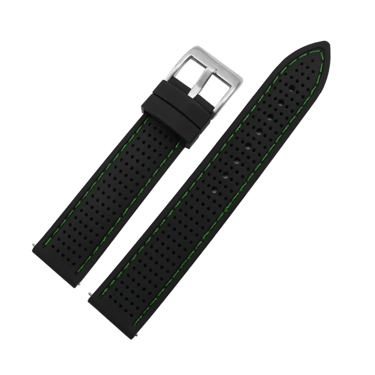 18mm 20mm 22mm 24mm Silicone Sport Strap Waterproof Rubber Men Replacement Band for Samsung S3 Huawei Watch GT2 46mm Amazfit GTR