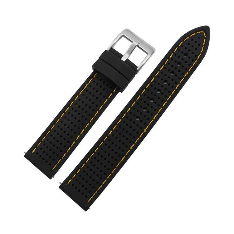 18mm 20mm 22mm 24mm Silicone Sport Strap Waterproof Rubber Men Replacement Band for Samsung S3 Huawei Watch GT2 46mm Amazfit GTR