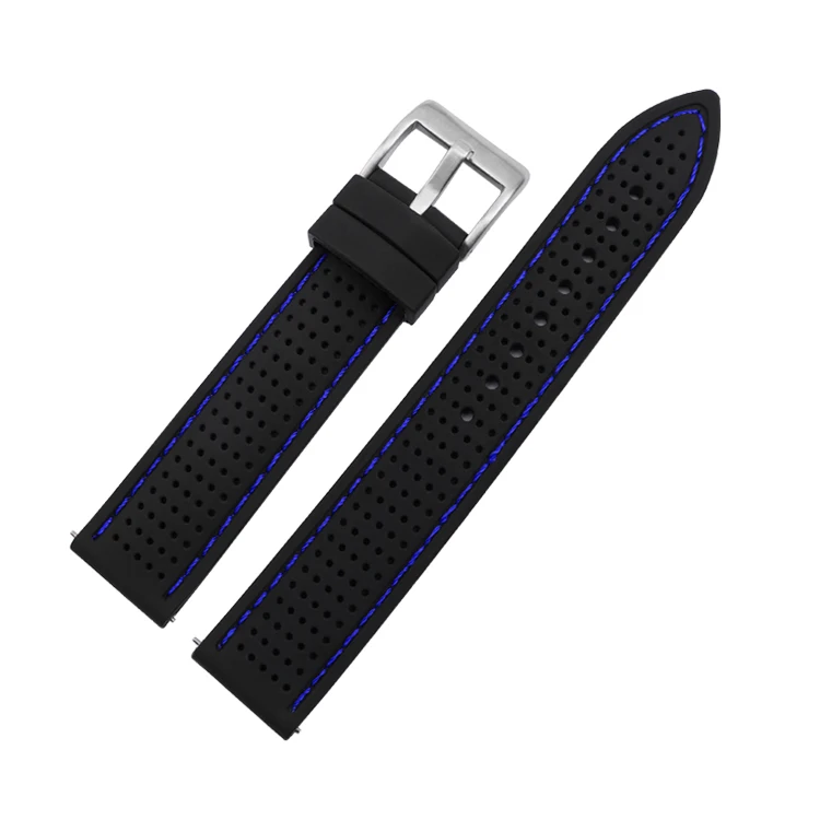 18mm 20mm 22mm 24mm Silicone Sport Strap Waterproof Rubber Men Replacement Band for Samsung S3 Huawei Watch GT2 46mm Amazfit GTR