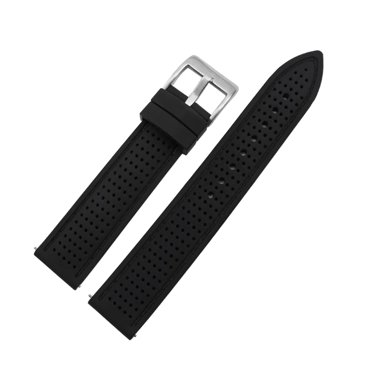 18mm 20mm 22mm 24mm Silicone Sport Strap Waterproof Rubber Men Replacement Band for Samsung S3 Huawei Watch GT2 46mm Amazfit GTR