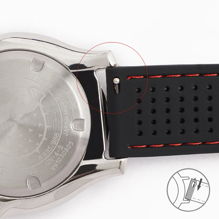 18mm 20mm 22mm 24mm Silicone Sport Strap Waterproof Rubber Men Replacement Band for Samsung S3 Huawei Watch GT2 46mm Amazfit GTR