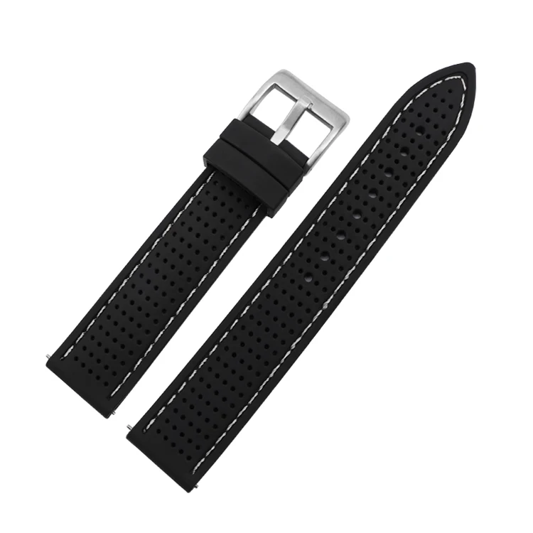 18mm 20mm 22mm 24mm Silicone Sport Strap Waterproof Rubber Men Replacement Band for Samsung S3 Huawei Watch GT2 46mm Amazfit GTR
