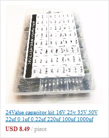 50pcs/lot 3296W Series 500R 1K 2K 5K 10K 20K 50K 100K 200K 1M Multi-turn Potentiometer 10K Variable Resistors with Box Set