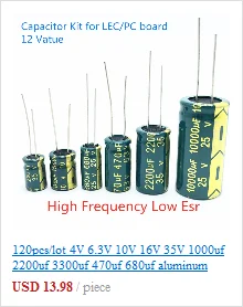 50pcs/lot 3296W Series 500R 1K 2K 5K 10K 20K 50K 100K 200K 1M Multi-turn Potentiometer 10K Variable Resistors with Box Set