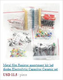50pcs/lot 3296W Series 500R 1K 2K 5K 10K 20K 50K 100K 200K 1M Multi-turn Potentiometer 10K Variable Resistors with Box Set